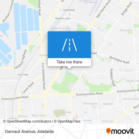 Garnaut Avenue map