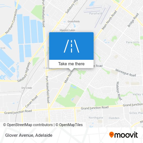 Glover Avenue map
