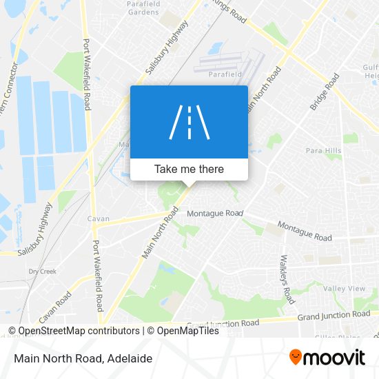 Main North Road map