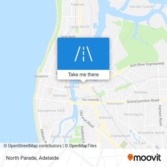 North Parade map