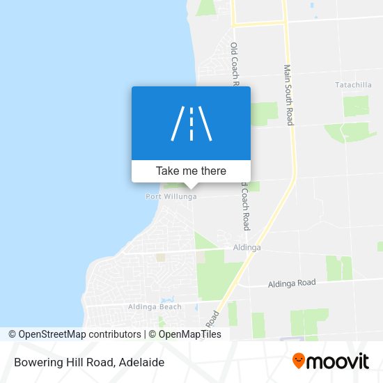 Bowering Hill Road map