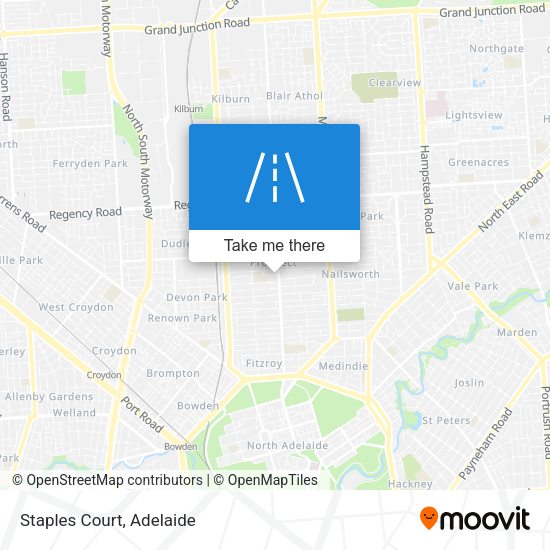 Staples Court map
