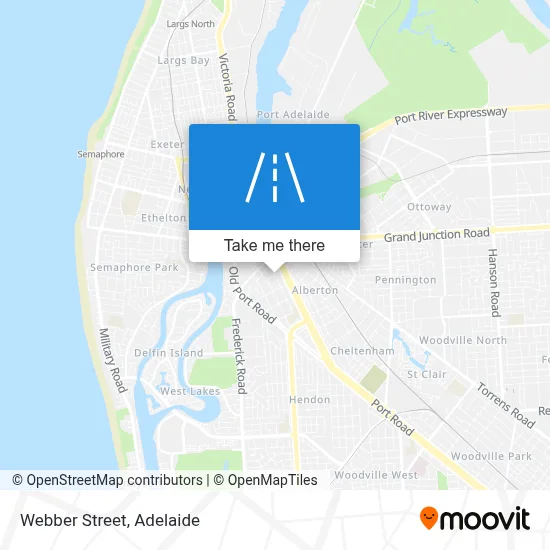 Mapa Webber Street
