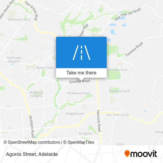 Mapa Agonis Street