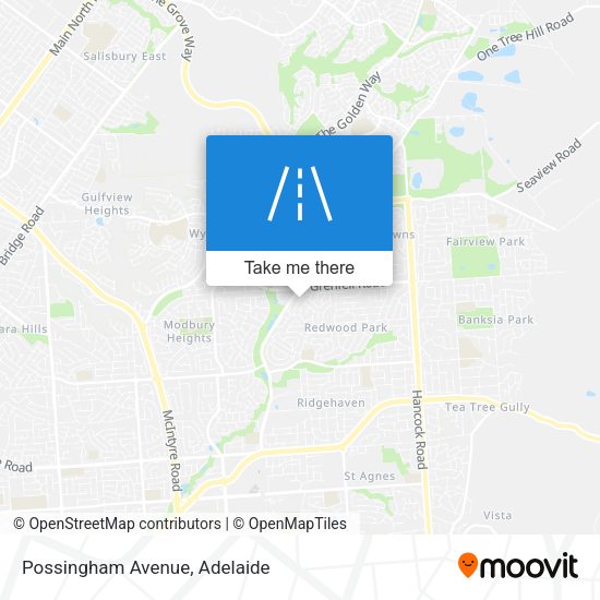 Possingham Avenue map
