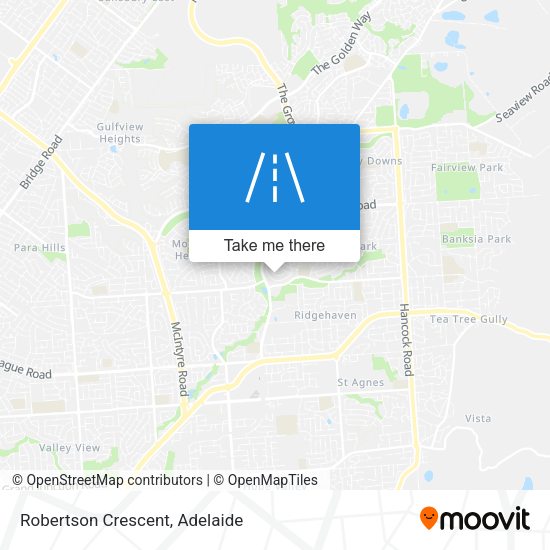 Robertson Crescent map