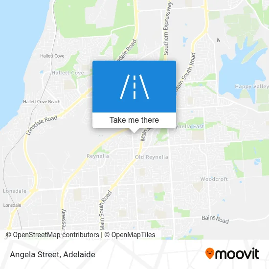 Angela Street map