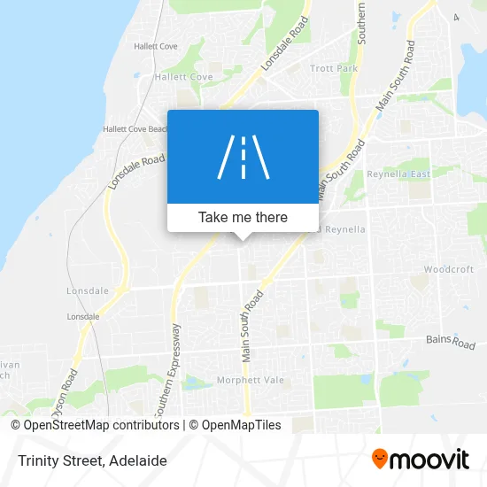 Mapa Trinity Street