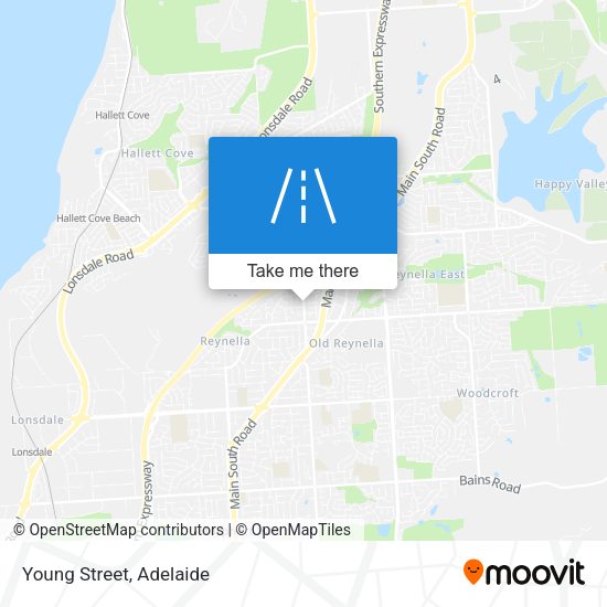 Young Street map
