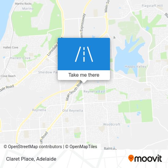 Claret Place map