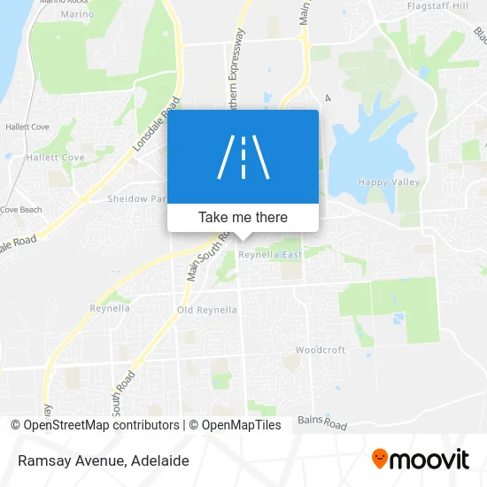 Mapa Ramsay Avenue
