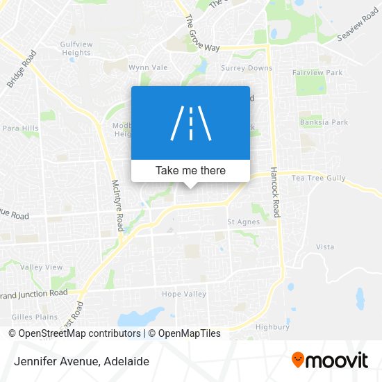 Jennifer Avenue map
