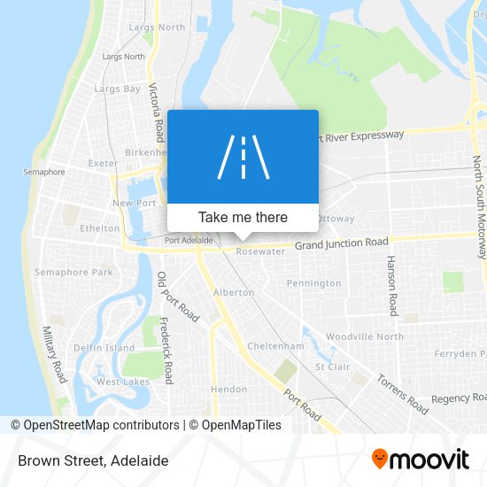 Brown Street map
