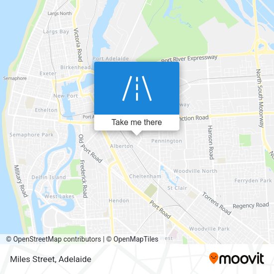 Miles Street map