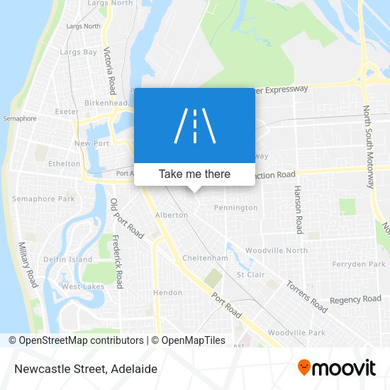 Newcastle Street map