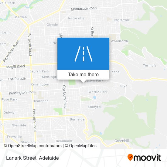 Lanark Street map