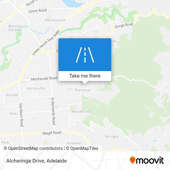 Alcheringa Drive map