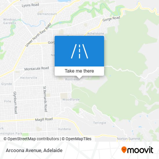 Arcoona Avenue map