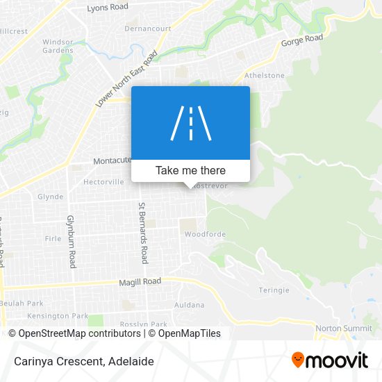 Carinya Crescent map