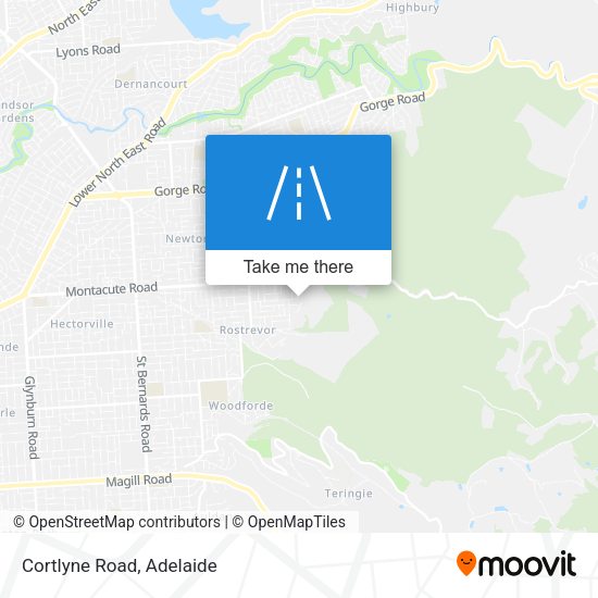 Cortlyne Road map