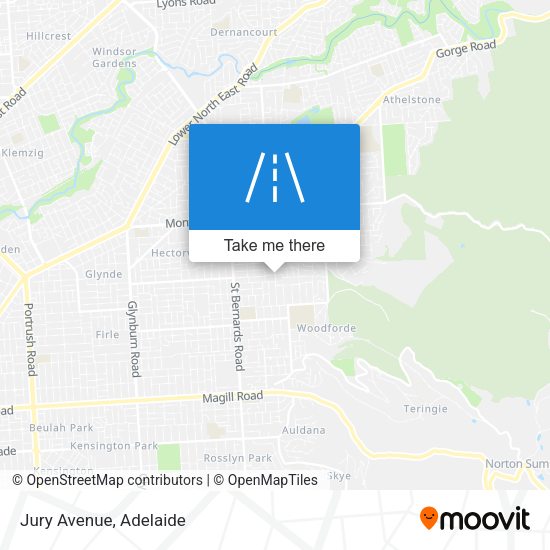 Jury Avenue map