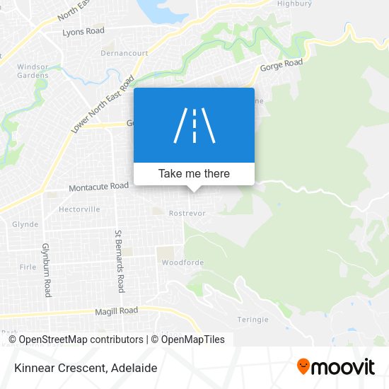 Kinnear Crescent map