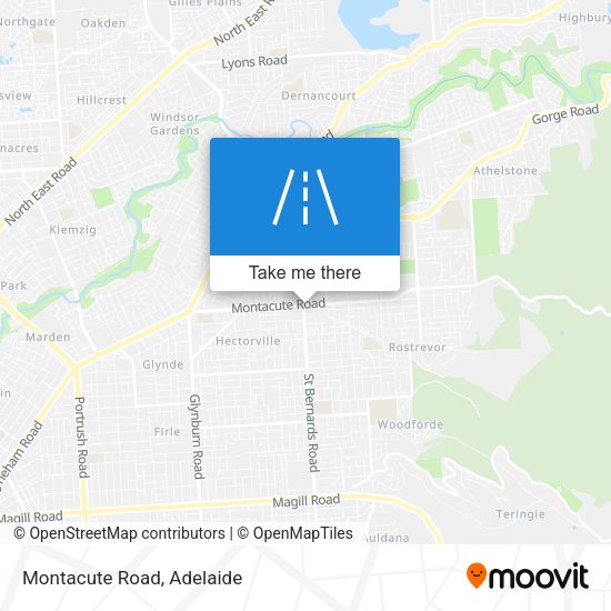 Montacute Road map