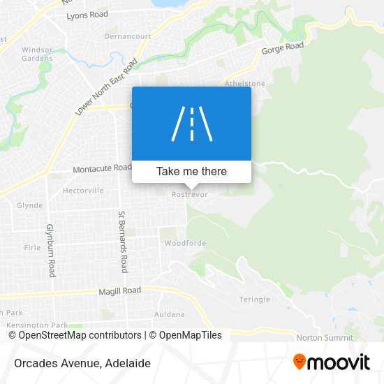 Orcades Avenue map