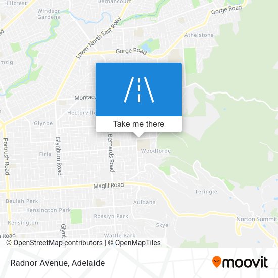 Radnor Avenue map