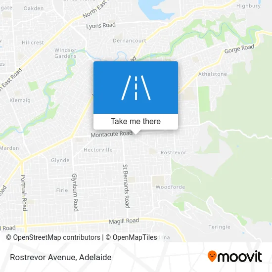 Mapa Rostrevor Avenue