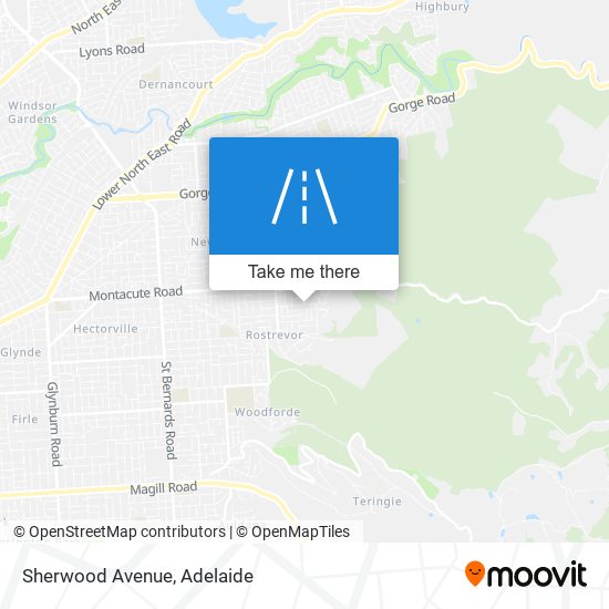 Sherwood Avenue map