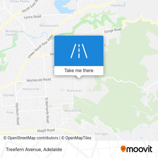 Treefern Avenue map