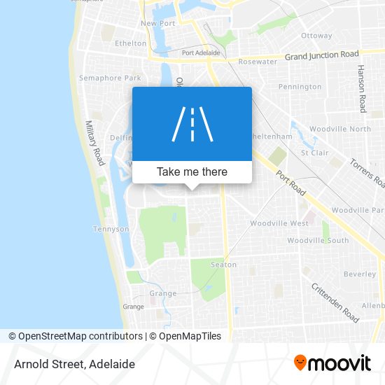 Mapa Arnold Street