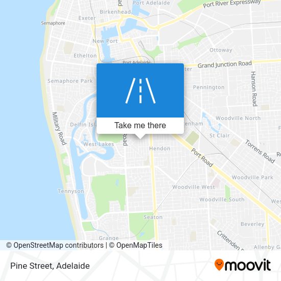 Pine Street map