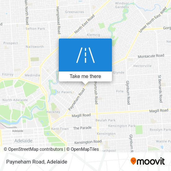 Payneham Road map