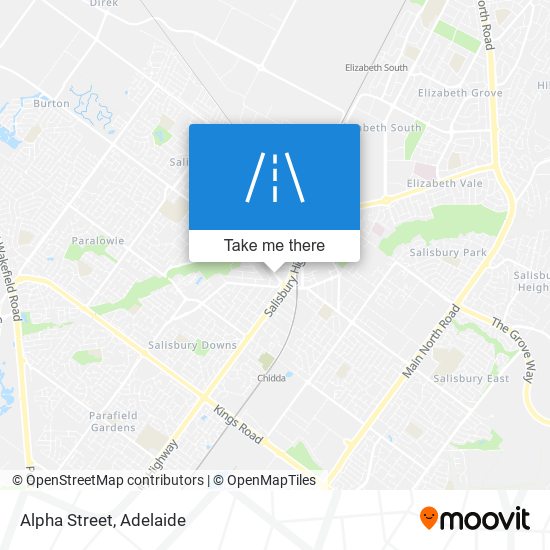 Alpha Street map