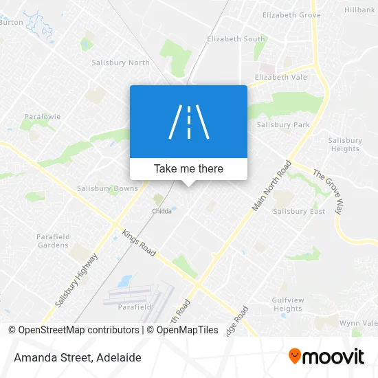 Amanda Street map