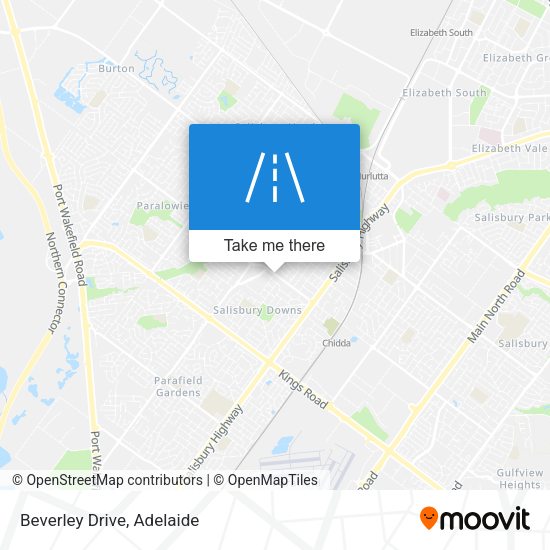Beverley Drive map