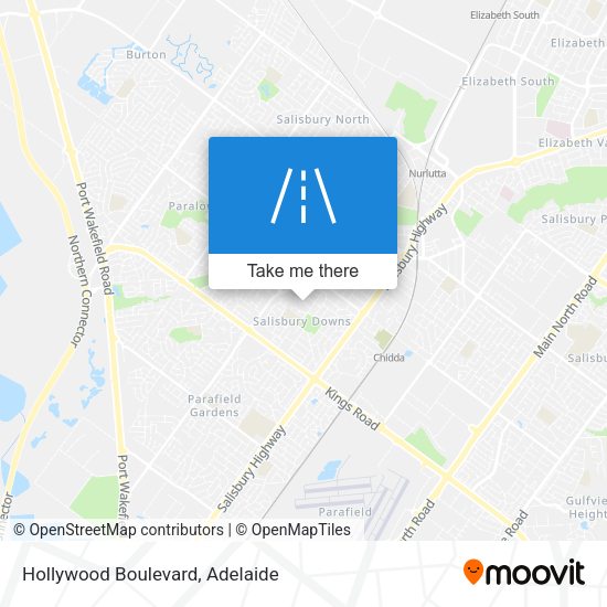 Hollywood Boulevard map