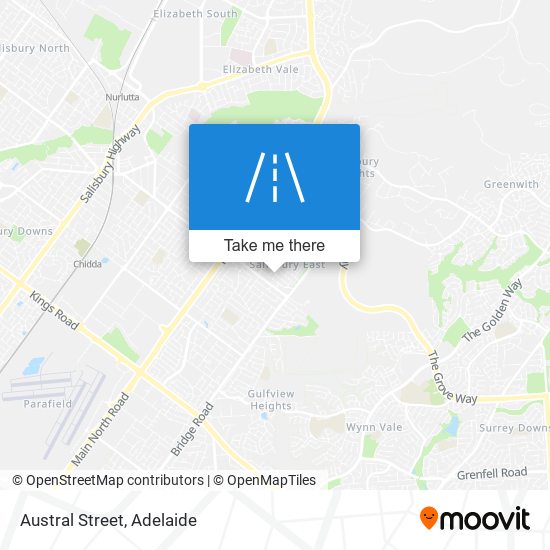 Austral Street map