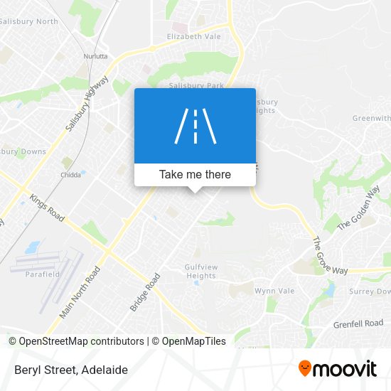 Beryl Street map