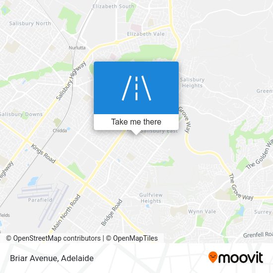 Briar Avenue map
