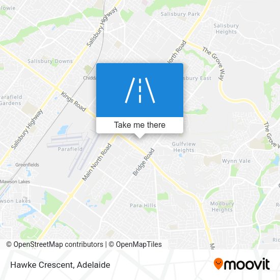 Hawke Crescent map