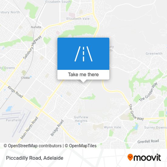 Piccadilly Road map