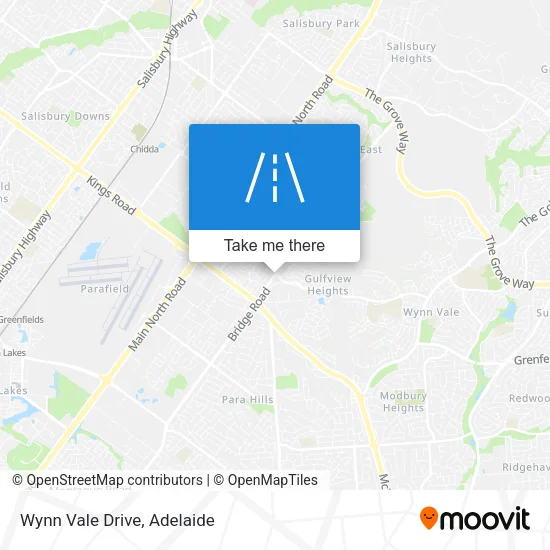 Wynn Vale Drive map