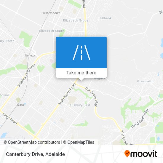 Canterbury Drive map
