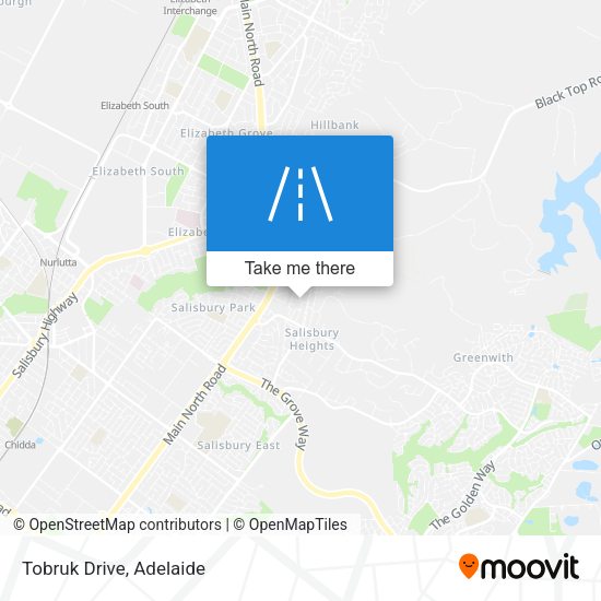 Tobruk Drive map