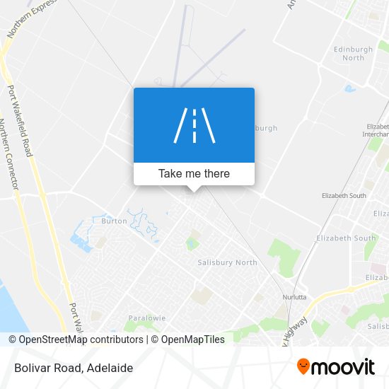 Bolivar Road map