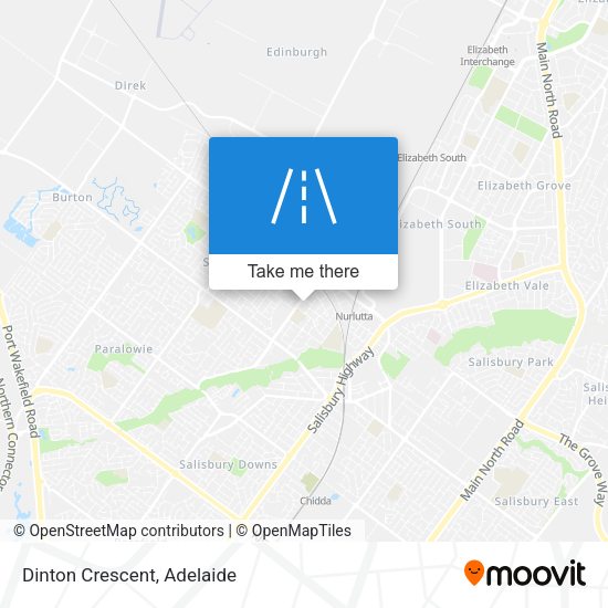 Dinton Crescent map