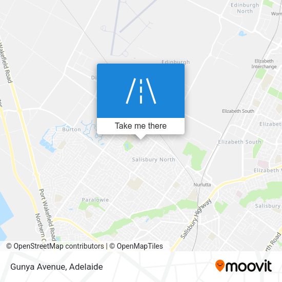 Gunya Avenue map